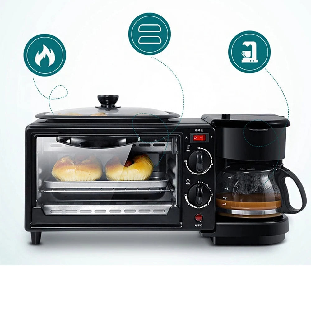 Máquina Multifuncional de Café y Pan
